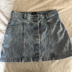 Abercrombie & Fitch Light Blue Denim Skirt